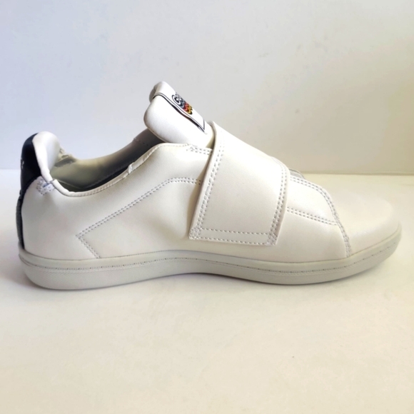 GOATS Slip On Sneakers Platform White Leather Hook Loop Chunky Women's 8.5 Retro - Picture 8 of 15